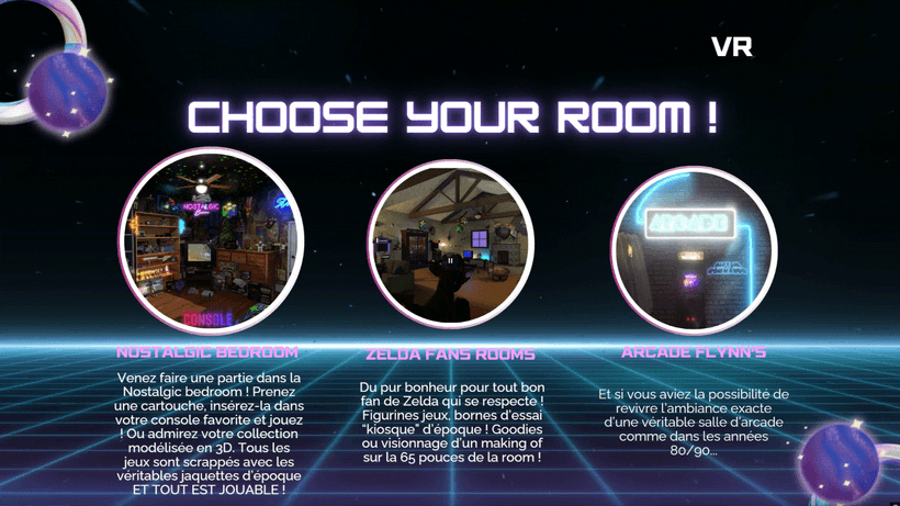 Choose your VR room preview